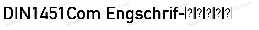 DIN1451Com Engschrif字体转换